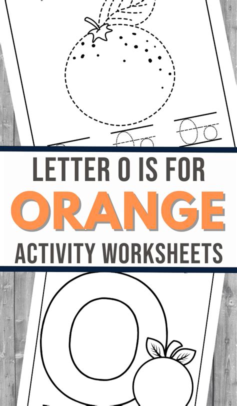 O Is For Orange Worksheets Free Homeschool Deals