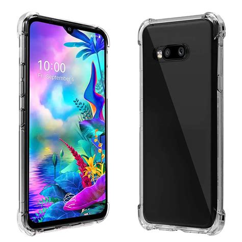 Funda De Airbag Para LG G8X Thinq Cubierta Trasera Transparente Y