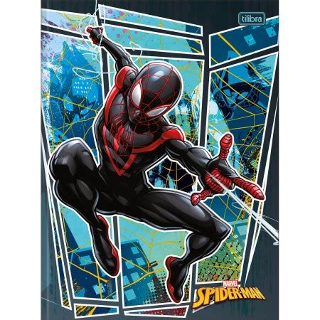 Caderno Brochura Folhas Capa Dura Universit Rio Spider Man Tilibra