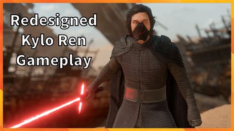 Redesigned Kylo Ren Gameplay Star Wars Battlefront 2 YouTube