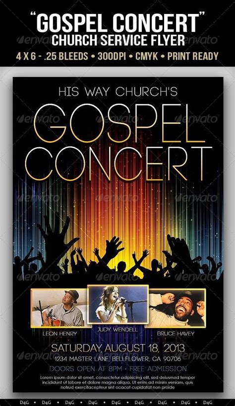 Gospel Concert Flyer Template Free Download 2 Easy Rules Of Gospel