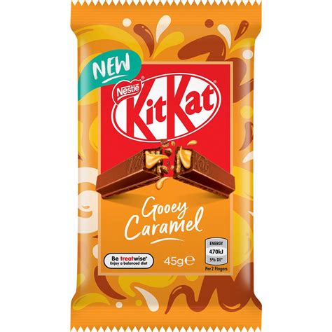 Calories In Nestle Kitkat Chunky Caramel Calorie Counter Australia