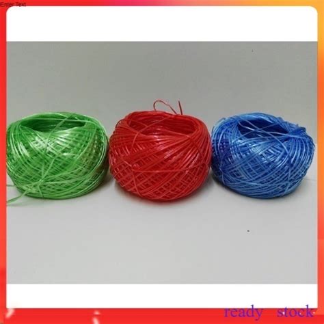 Plastic Raffia String Rope Tali Rafia Plastik 100g Shopee Malaysia