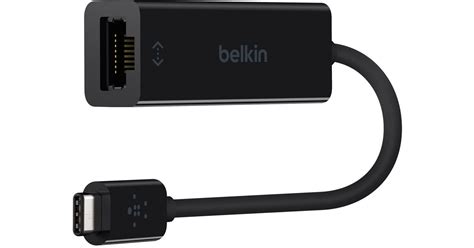 Belkin USB C To Gigabit Ethernet Adapter F2CU040BTBLK B H Photo