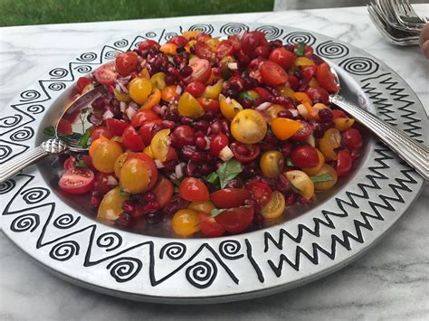 Delicious Tomato And Pomegranate Salad Whole Health Longevity