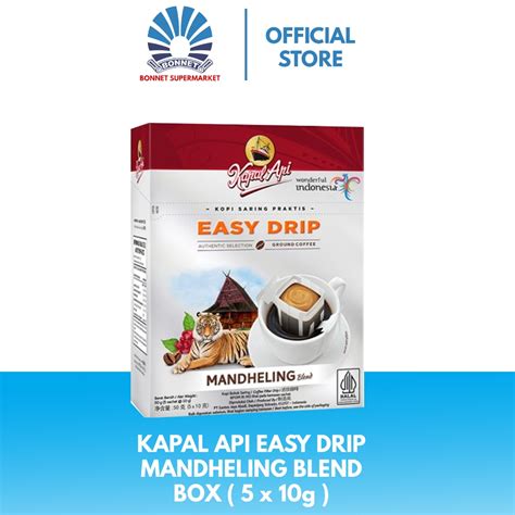 Jual KAPAL API Easy Drip Mandheling Blend Box 5 X 10 Gr Shopee