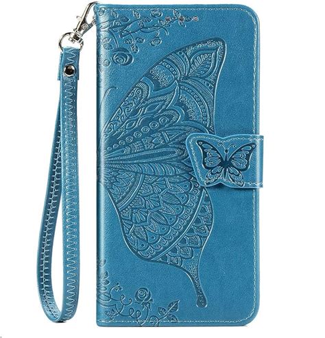 Unichthy Case for Blackview A95 with Strap Shockproof PU Leather Flip ...
