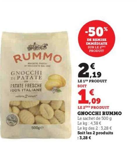 Promo Gnocchi Rummo Chez Hyper U Icatalogue Fr