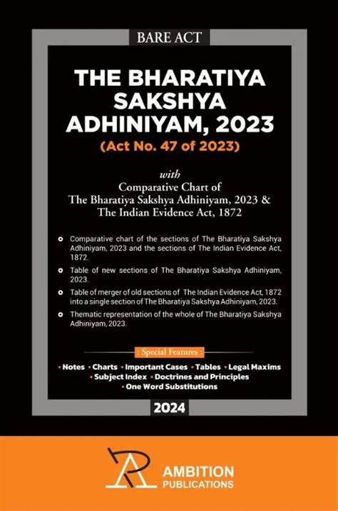 Ambition S Bharatiya Sakshya Adhiniyam BSA 2023 ALLIED BOOK COMPANY