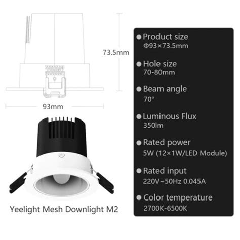 Đèn âm trần Yeelight Mesh Downlight M2 Pro YLTS03YL