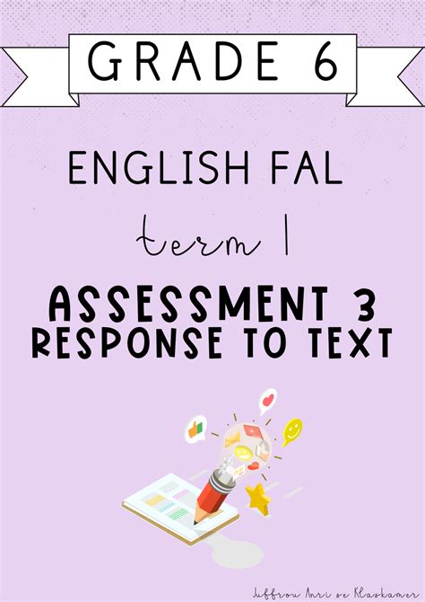 Grade English Fal Term Assessment Response To Text