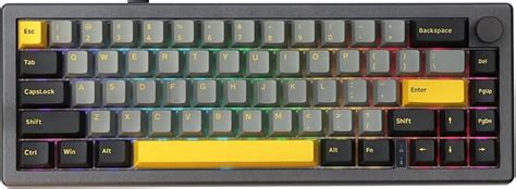 Epomaker Ek Gasket Nkro Mechanical Keyboard With Knob Hot Swappable Ghz Bluetooth