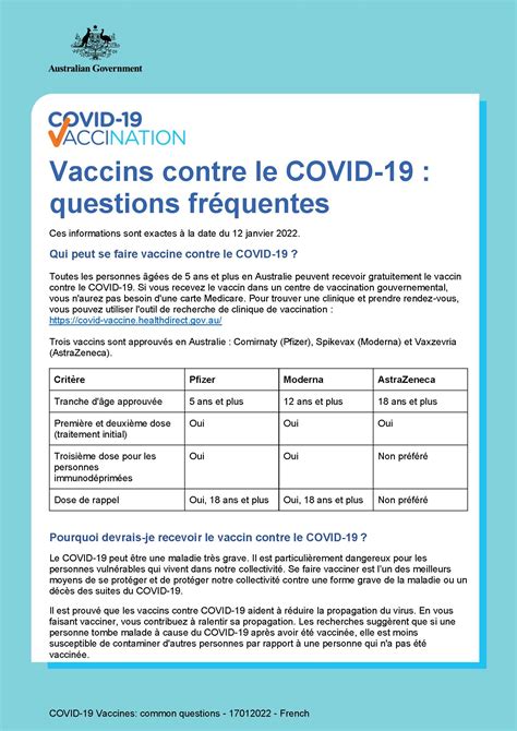 Covid Vaccination Questions Fr Quemment Pos Es Sur Les Vaccins