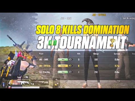 Solo Kills Domination In K Tournament Pubg Lite Competitive