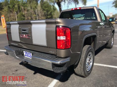 2014 2018 Gmc Sierra Rally Stripes Hood And Tailgate Sierra Graphics