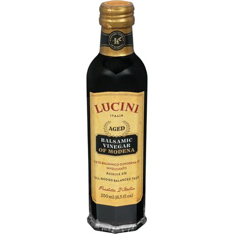 Lucini Italia Aged Balsamic Vinegar Of Modena 85 Fl Oz Bottle