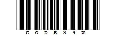 Code 39 barcode symbology description & information