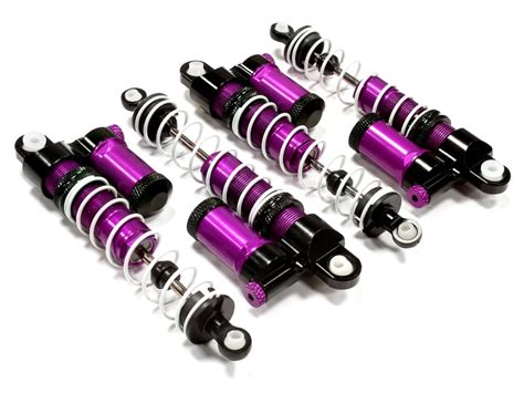 Integy RC Toy Model Hop Ups T5028PURPLE Billet Machined Shock Set For