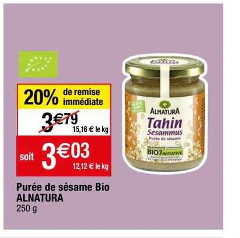 Promo Pur E De S Same Bio Alnatura Chez Migros France Icatalogue Fr