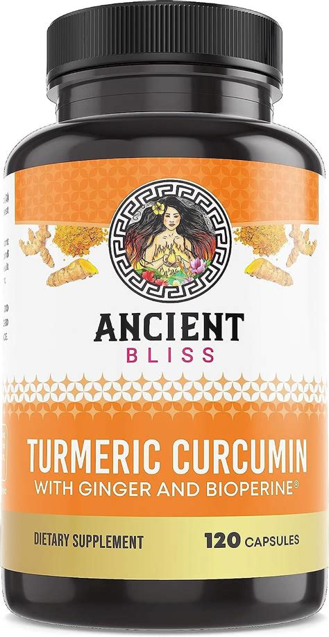 Ancient Bliss Turmeric Curcumin With Ginger And Bioperine Turmeric