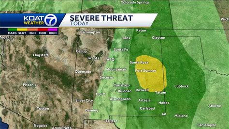 New Mexico severe weather risk for Saturday