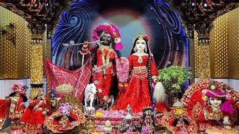 Vrindavan Darshan Today Aarti Shri Radha Govind Dham Mandir Shri