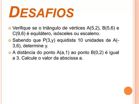 Distancia Entre Dois Pontos Exercicios 5