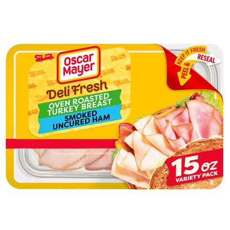 Oscar Mayer Deli Fresh Oven Roasted Turkey Breast & Smoked Uncured