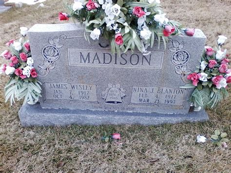 Nina Jeanette Blanton Madison 1917 1997 Mémorial Find a Grave