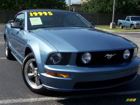 2005 Windveil Blue Metallic Ford Mustang Gt Deluxe Convertible 33802733 Photo 7