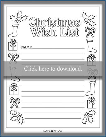 Christmas Wish List Coloring Page Best Ultimate Most Popular