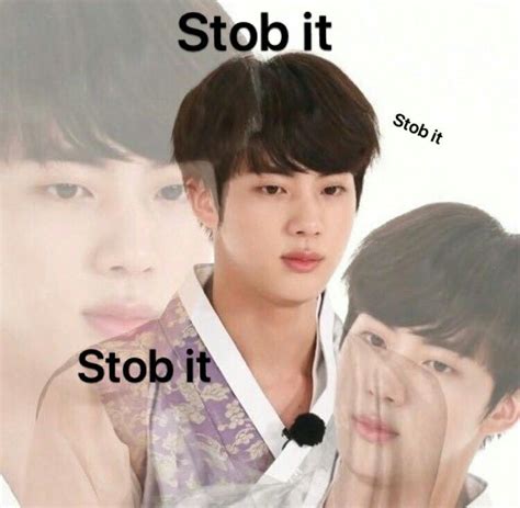 BTS Jin Stob It Meme Bts Divertente Kpop Memes Meme Divertente