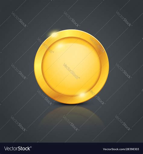 Gold Coin Royalty Free Vector Image VectorStock