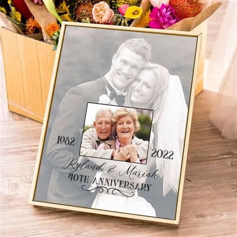 50Th Wedding Anniversary Gifts | Then And Now Anniversary Canvas | 50 ...