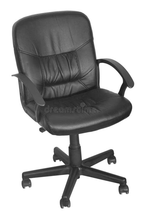 Black Office Chair with Wheels Stock Image - Image of furnishing ...