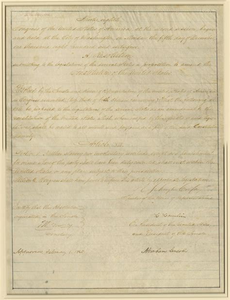 The Thirteenth Amendment | New-York Historical Society