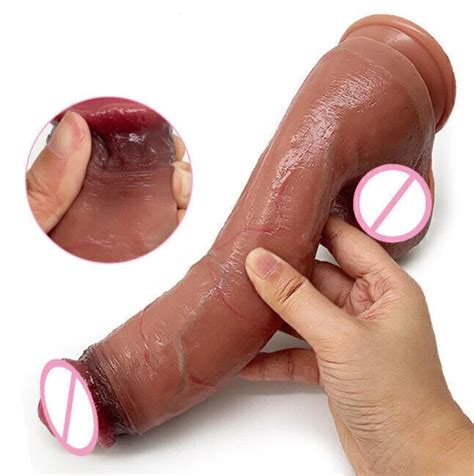 Huge Penis Feels Like Skin Strong Suction Cup Inch Realistic Dildo
