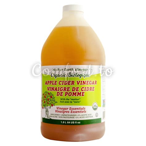 Mother Earth Organic Apple Cider Vinegar 19 L Comfortto