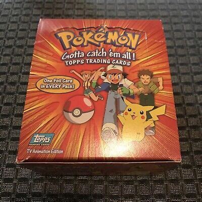 Pokémon Series 1 TOPPS TV Animation Edition Open Box With 32 Packs