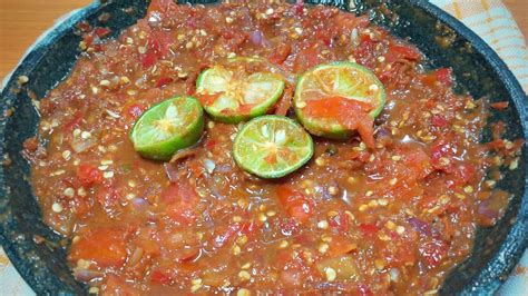 RESEP SAMBAL TERASI MENTAH KHAS JAWA Sambal Terasi Dadakan YouTube