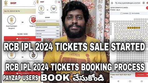 How To Book Rcb Ipl Tickets Rcb Vs Pbks Rcb Vs Lsg Rcb Vs Kkr Ipl