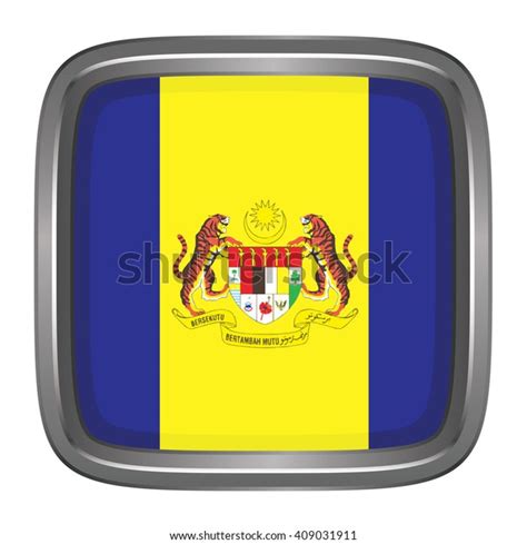 3d Button Flag Putrajaya State Federal Stock Vector (Royalty Free ...