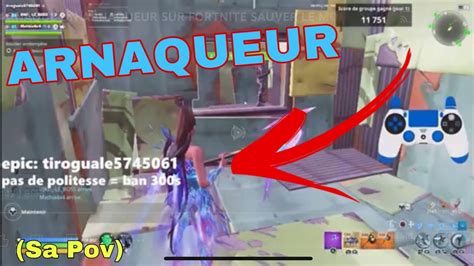 JARNAQUE UN ARNAQUEUR SUR FORTNITE SAUVER LE MONDE YouTube