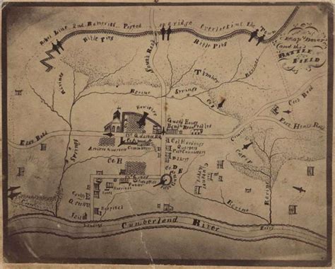 Battle of Fort Donelson Map | Civil War - Tennessee Vacation