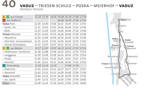 Liechtenstein Bus LIEmobil Route No 40 From Ortsbus Triesen To Vaduz