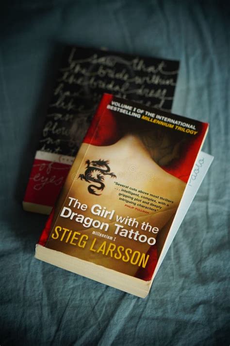 Vertical Shot of Stieg Larsson S the Girl with the Dragon Tattoo Book ...