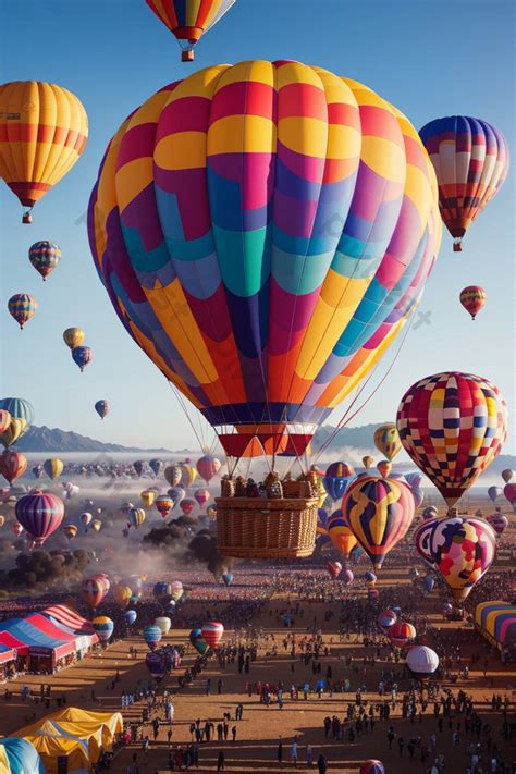 A Colorful Hot Air Balloon Festival Photo | JPG Free Download - Pikbest