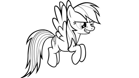 Rainbow Dash Coloring Pages - Best Coloring Pages For Kids