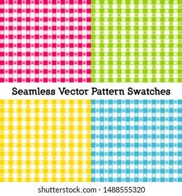 Gingham Seamless Check Patterns Vector File Stock Vector Royalty Free