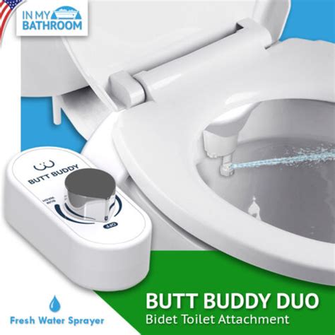 In My Bathroom BUTT BUDDY Duo Bidet Toilet Attachment Fresh Water